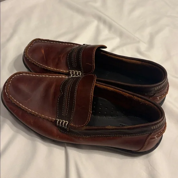 L.L. Bean 10W Men’s Leather Moc Boat / Driving Shoe - Picture 3 of 7